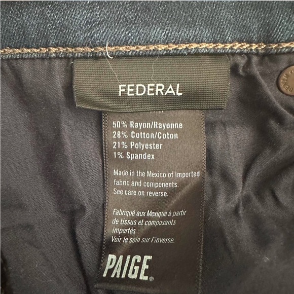 Paige Federal Slim Straight (30/32) - Picture 5 of 8
